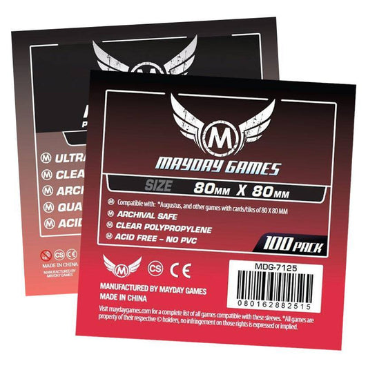 100  Mayday Games Card Sleeves 80 x 80mm (MDG-7145)