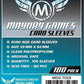 100  Mayday Games Card Sleeves 59 x 92mm (MDG7028)