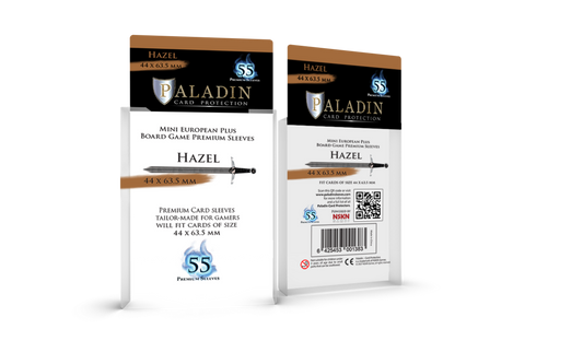 55  Paladin Hazel Card Sleeves 44 x 63,5mm (HAZ-CLR)