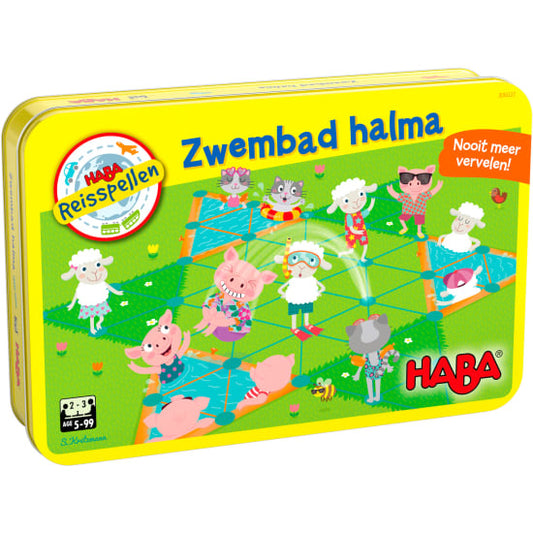 Haba Reisspellen - Zwembad Halma