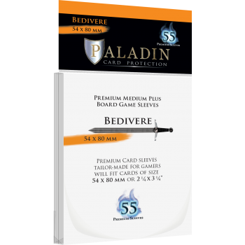 Paladin Sleeves - Bedivere Premium Medium Plus 54x80mm (55 Sleeves)